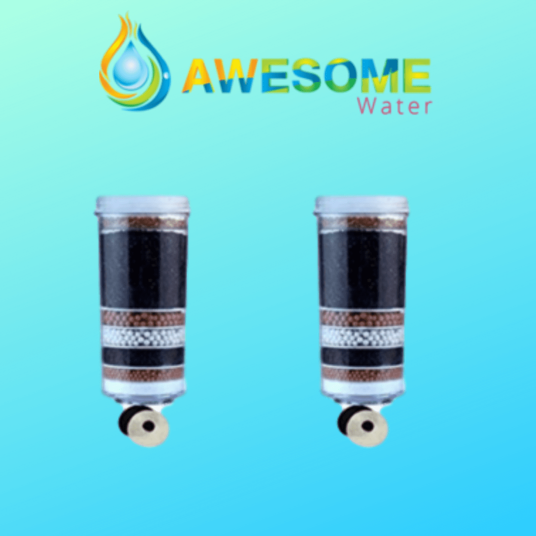 AWESOME WATER® FILTER - Elite Premium Filter, 2 Pack + Elite 20L Bottle Upgrade Kit & COOLER LOVERS Cleaning Spray