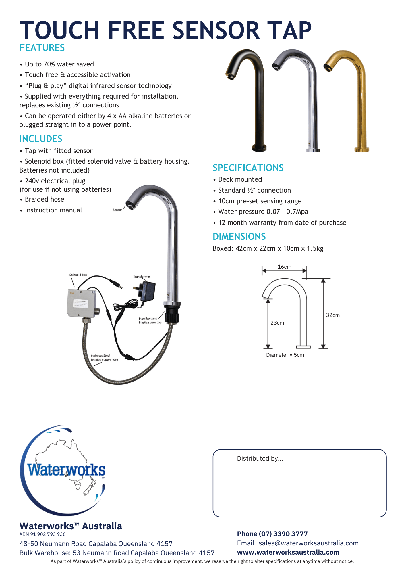 WATERWORKS™ - Sensor Tap