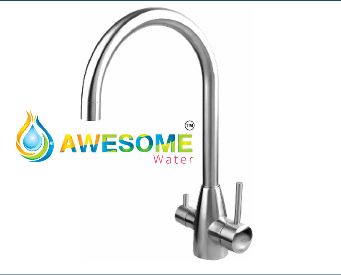 AWESOME WATER® - Mixer 3 Way - Round Euro High Loop