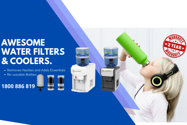 AWESOME WATER® FILTER - Elite Premium Filter, 2 Pack + Elite 20L Bottle Upgrade Kit & COOLER LOVERS Cleaning Spray