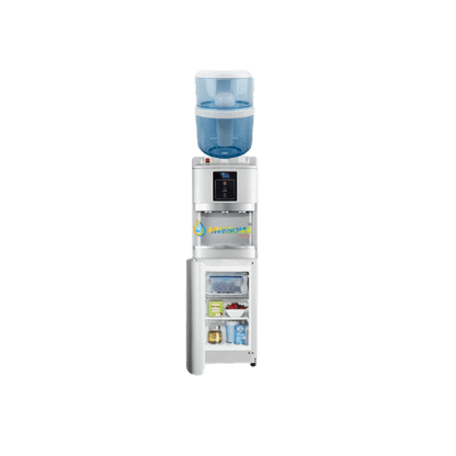 AWESOME WATER - SILVER - HOT, COLD & AMBIENT - FLOOR STANDING WATER DISPENSER WITH FRIDGE!