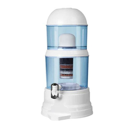 AWESOME WATER® - 16L Benchtop 8 Stage Water Filter Purifier Carbon Stone Ceramic Dispenser