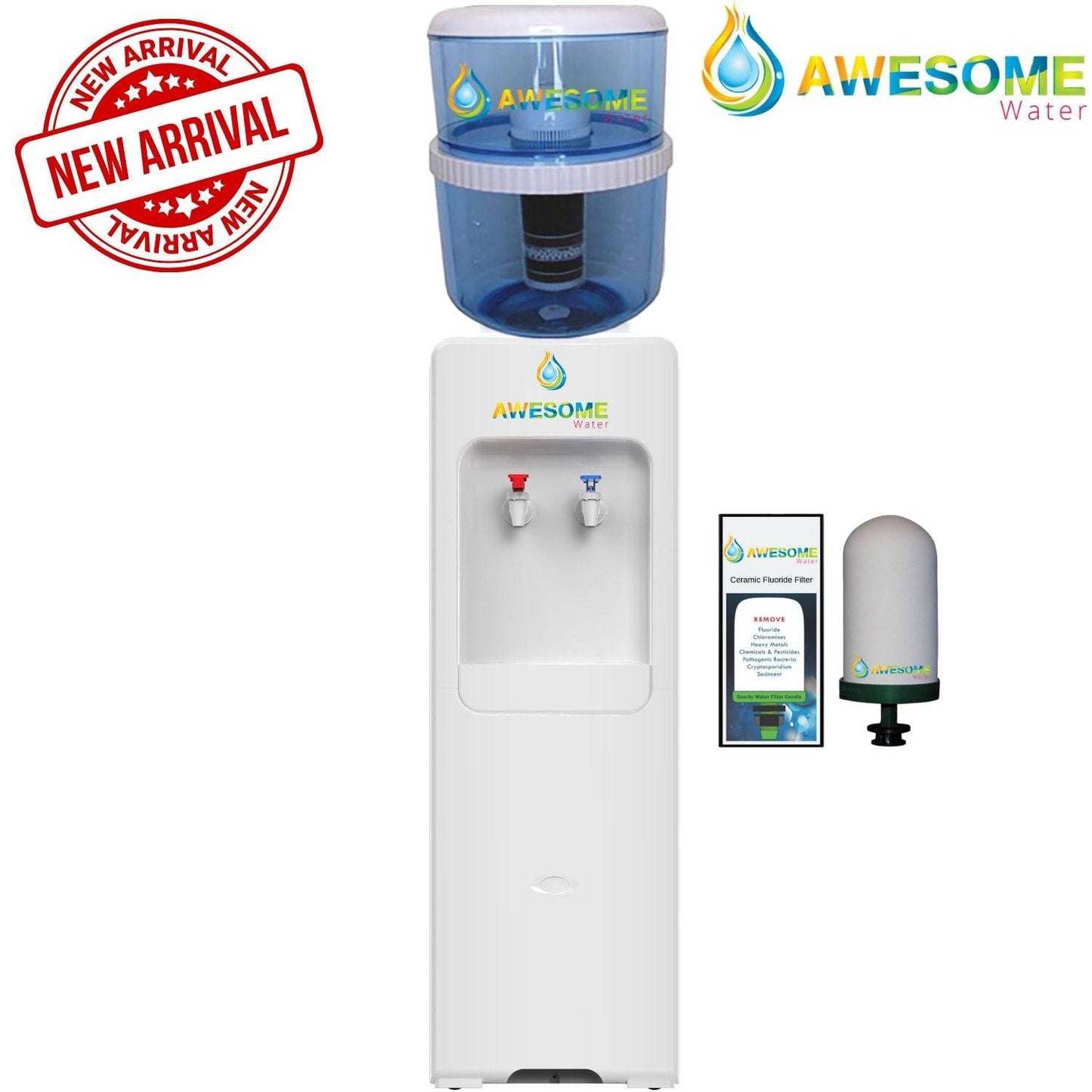 AWESOME WATER® - SAPPHIRE - FLOOR STANDING WATER DISPENSER