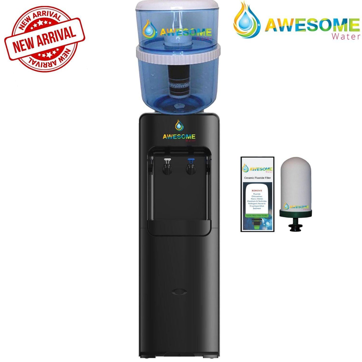 AWESOME WATER® - SAPPHIRE - FLOOR STANDING WATER DISPENSER