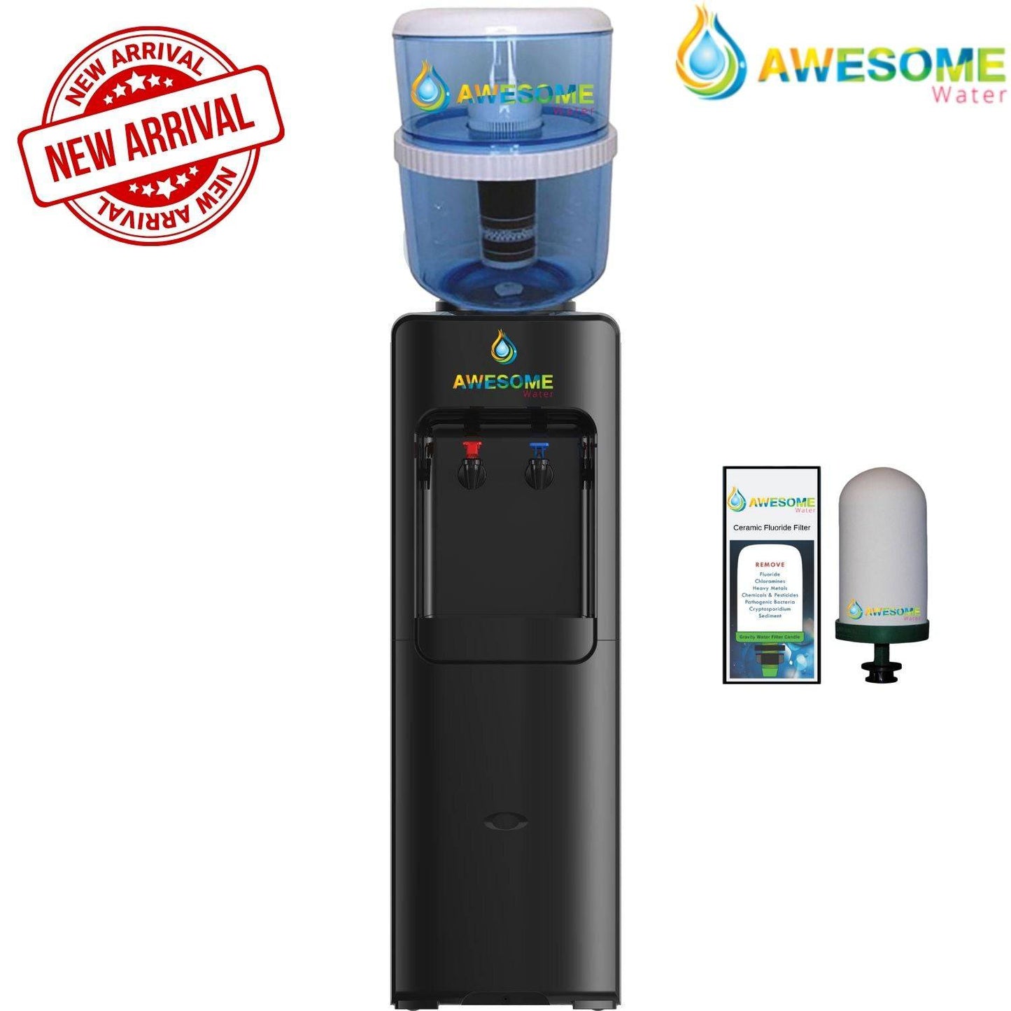 AWESOME WATER® - SAPPHIRE - FLOOR STANDING WATER DISPENSER